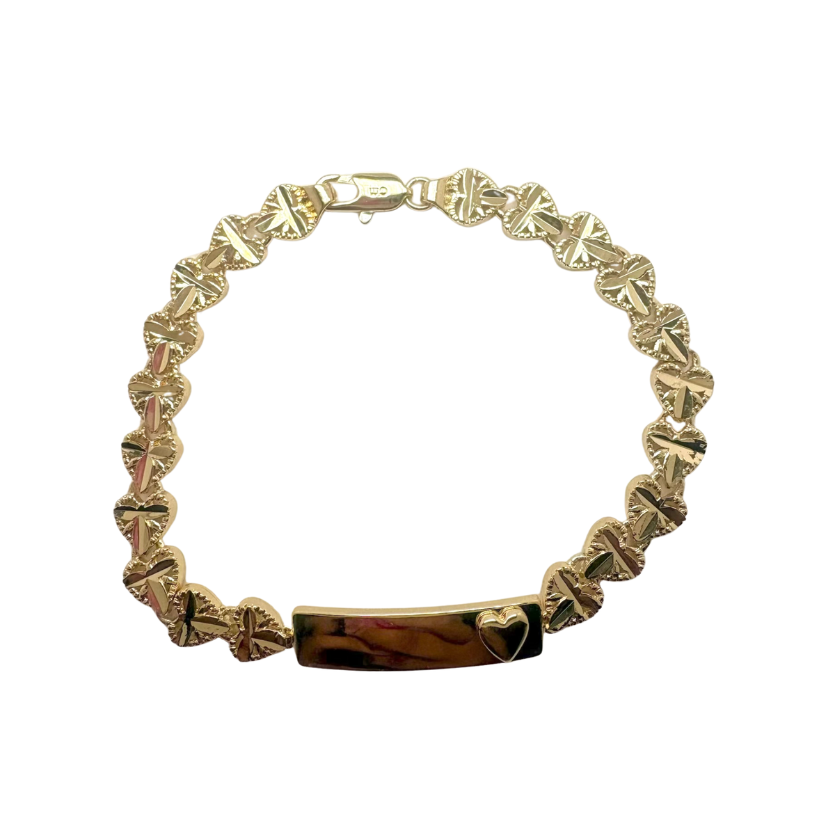 Golden Heart Bar Bracelet