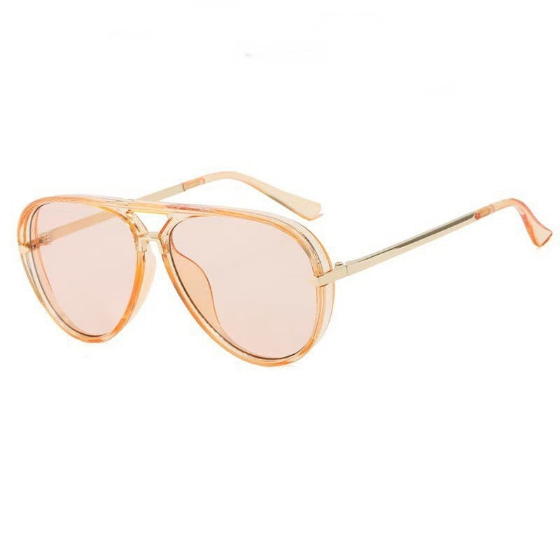 Oversized Retro Sunglasses Pink