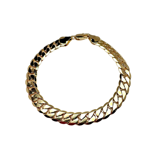 Classic Gold Cuban Link Bracelet