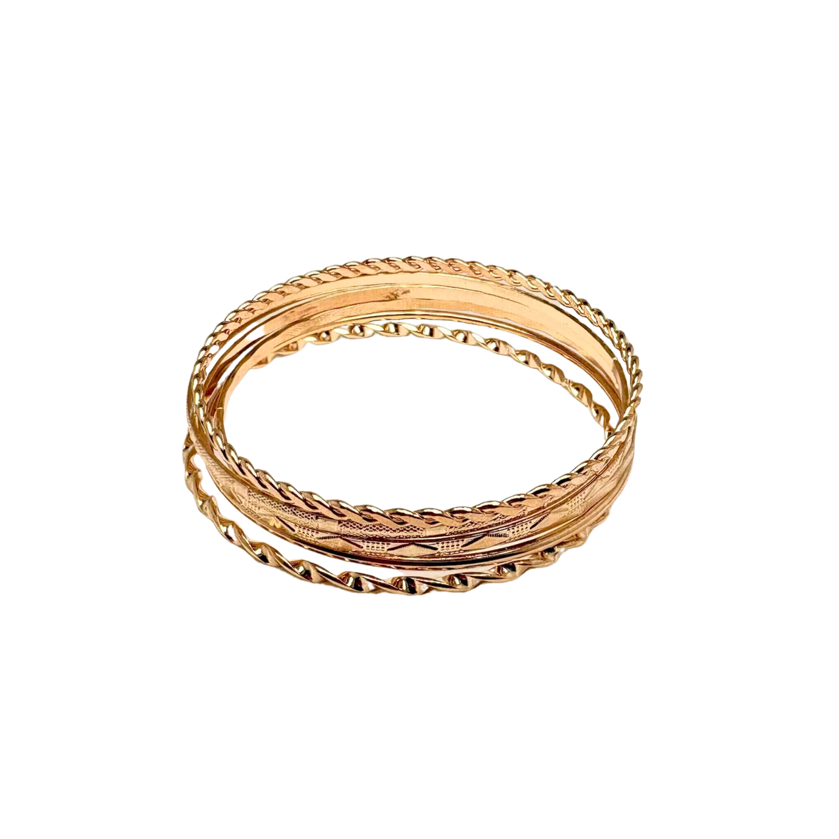 Golden Glow Bangle Set