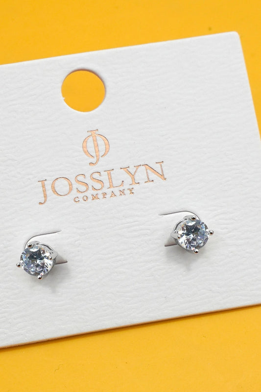 Pretty in Silver Stud Earrings
